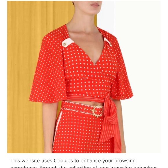 Authentic Zimmermann High Tide Resort 2023 Red Polka Dot Matching pant/top set - Picture 5 of 10